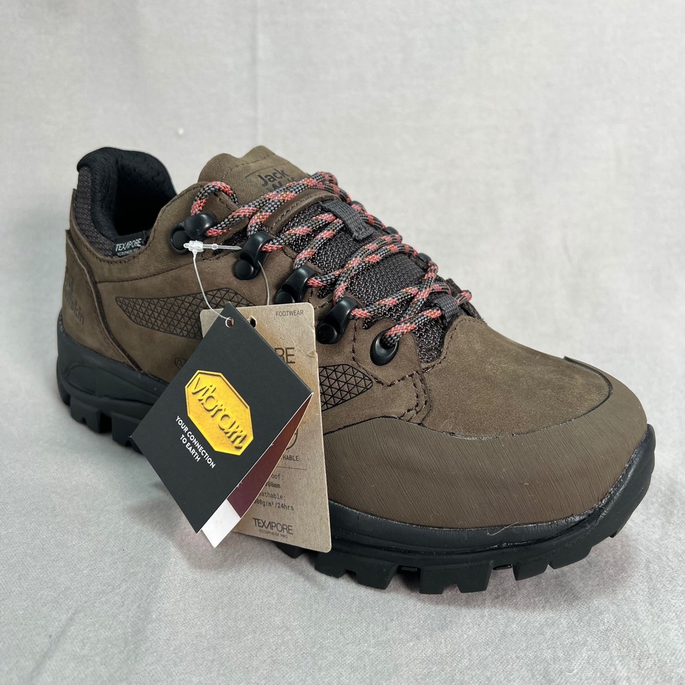 Jack Wolfskin XS Trek Textapore Waterproof Hiking Shoes Breathable Vibram Sole 6